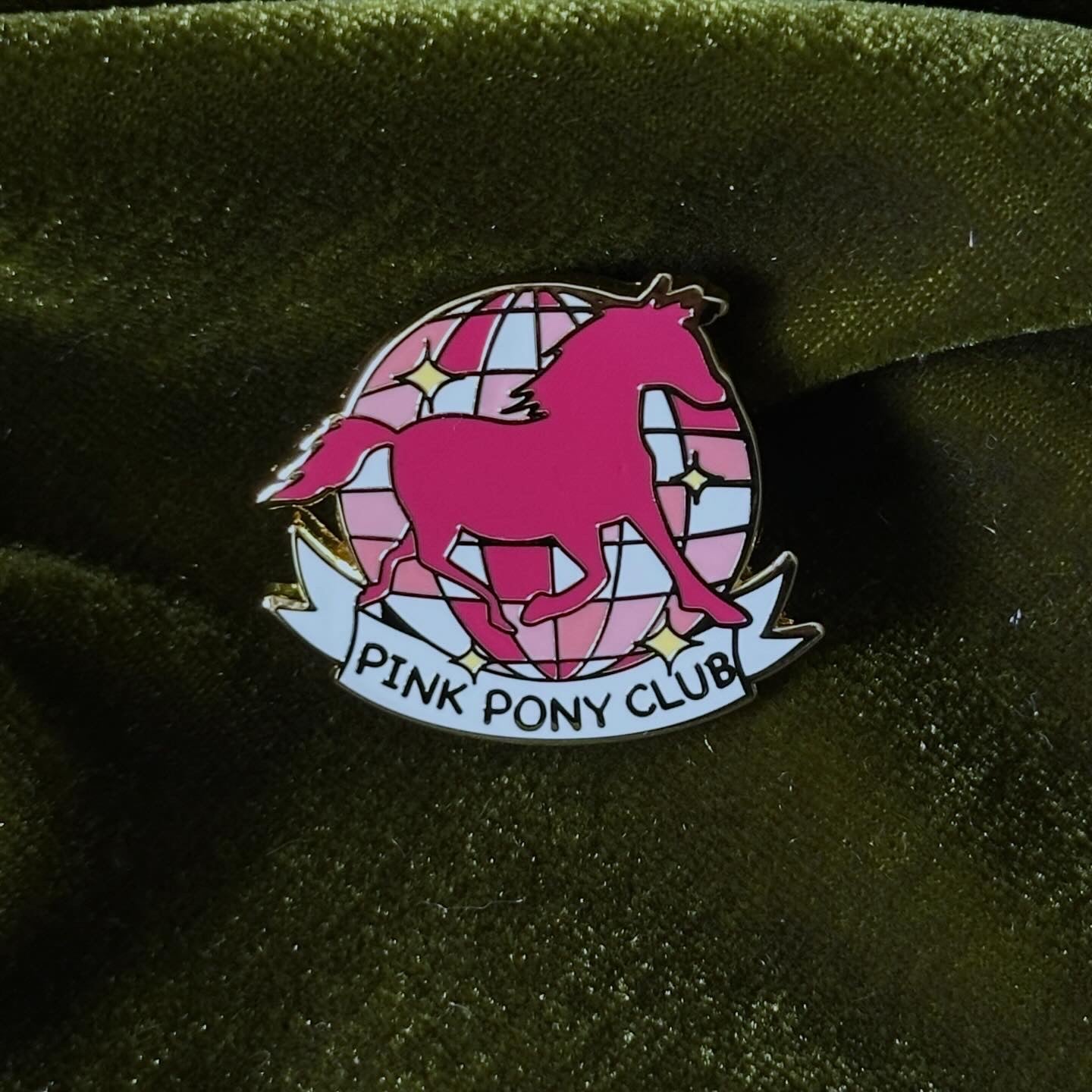 Pink Pony Club Pony pin