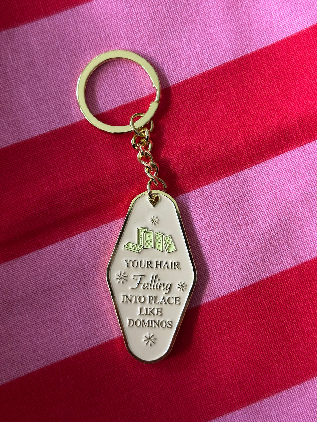 Evermore metal keychain