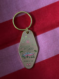 Getaway Car metal keychain