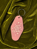 Hot girls hit curbs keychain
