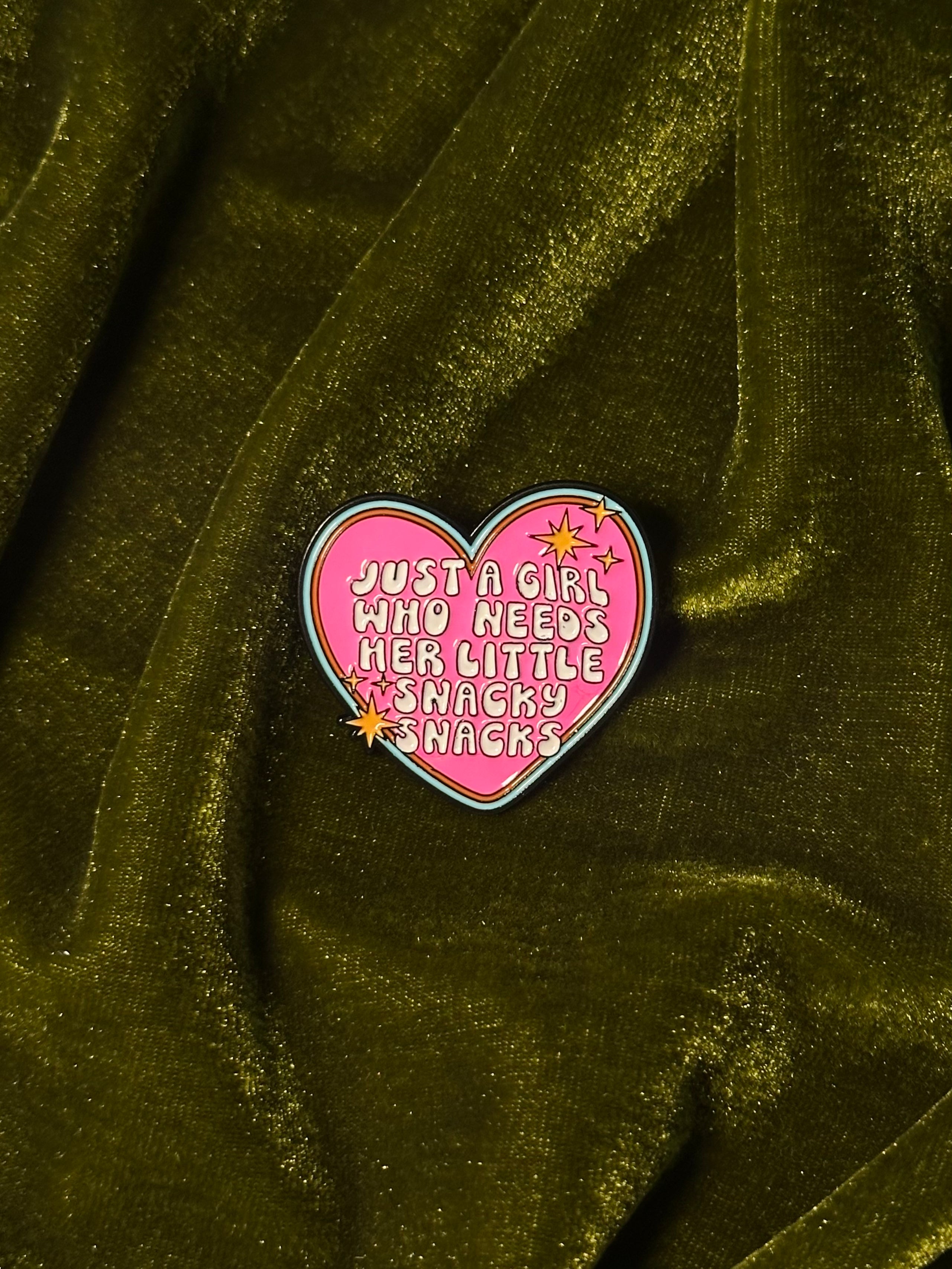 Snacky snack enamel pin
