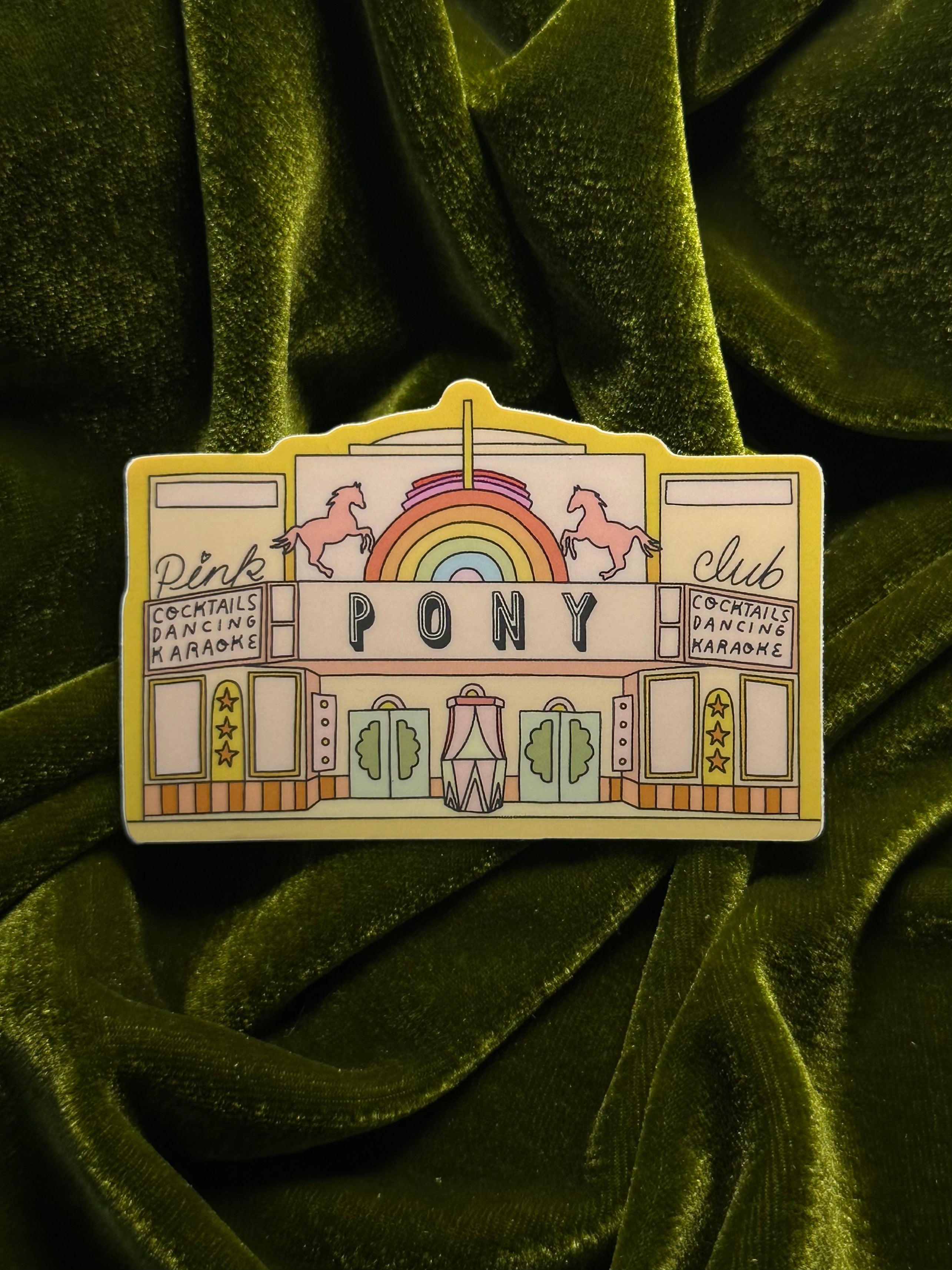 Pink Pony Club vinyl sticker
