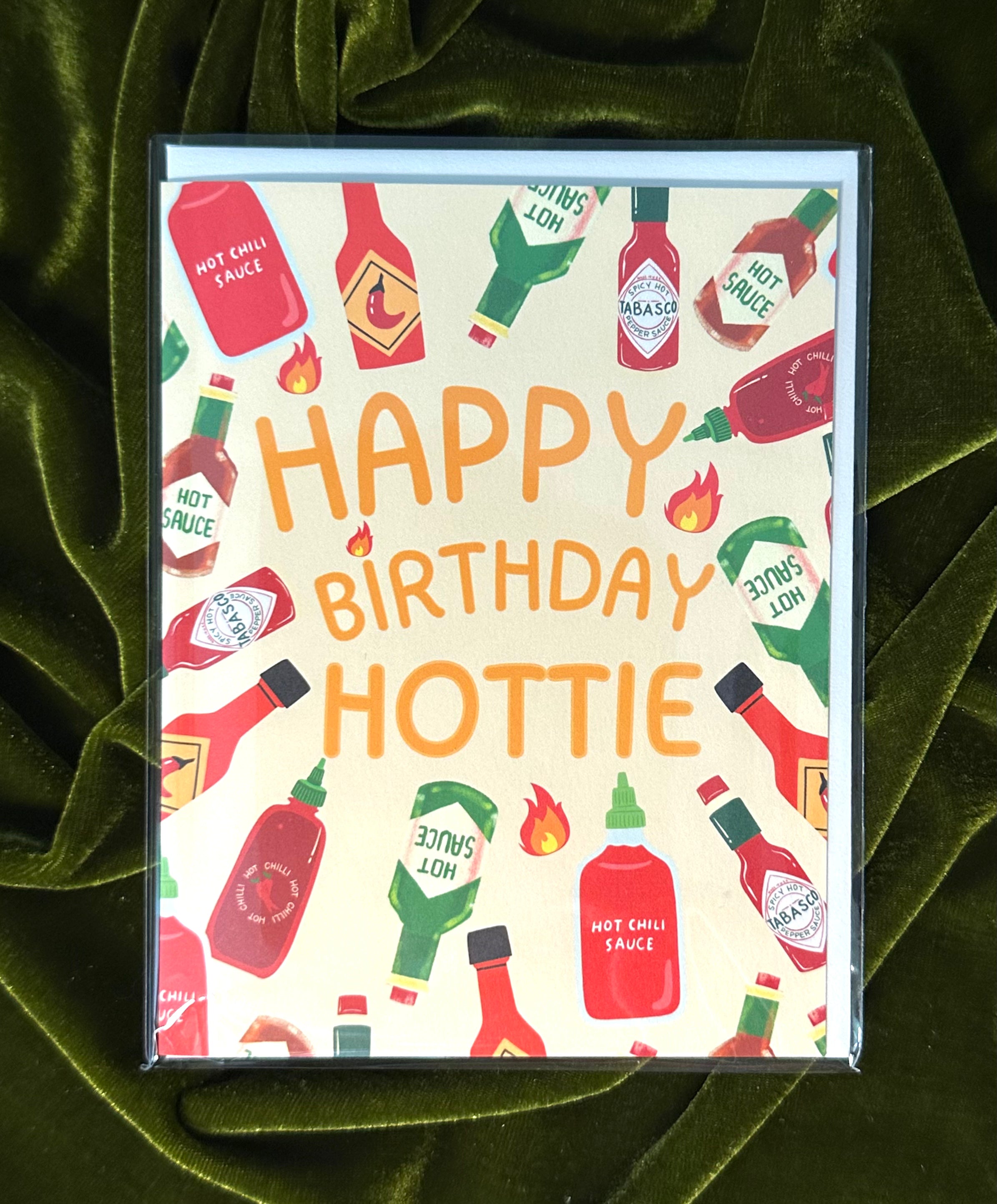 Hottie birthday card